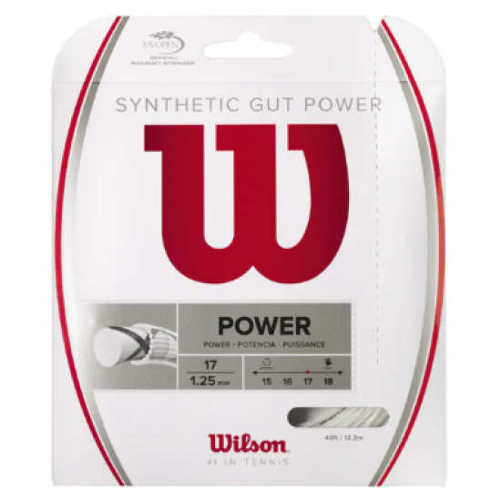 SET DE CORDA WILSON SYNTHETIC GUT POWER 1.25 - BRANCO